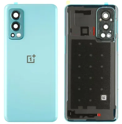 Produktbild von Oneplus Nord 2 5G Backcover + Kameraglas + Kleber (Blue Haze), Blau
