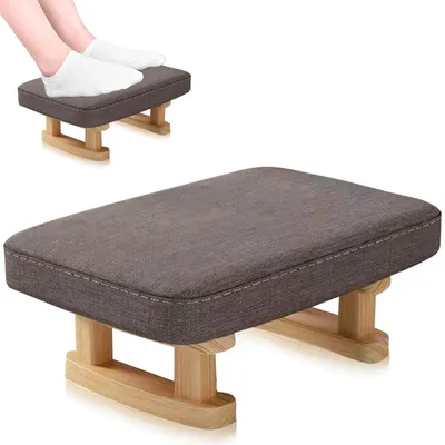 Image de Repose-pieds pouf avec siège amovible pour plus de confort