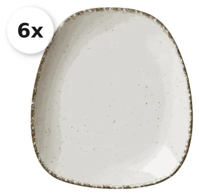 Produktbild von Teller 22,5x20cm 6er Set Casa creme