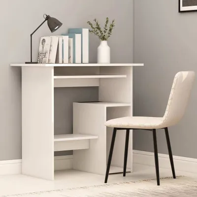 Produktbild von vidaXL Schreibtisch Weiß 80x45x74 cm Holzwerkstoff - Schreibtisch - Schreibtische - Computertisch - Computertische
