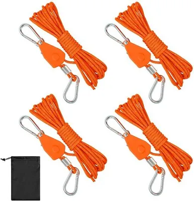 Image de Corde de tente réfléchissante, 4 m, légère, 4 mm, corde de sauvetage