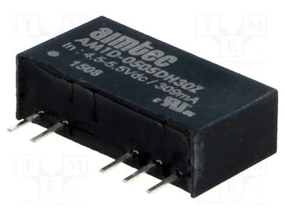 Obrázek produktu pro 1x Měnič: DC/DC, výstupní napětí: -5V DC, pouzdro SIP7, typ AM1D-0505DH30Z, DC/DC měnič, výkon 1W, vstupní napětí: 4,5÷5,5V
