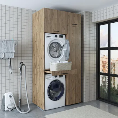 Immagine prodotto di Roomart DUO-I Colonna lavabo, larghezza 112 cm, rovere