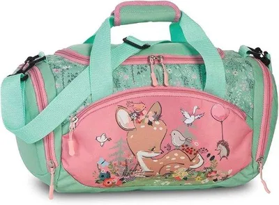 Obrázek produktu pro Sportovní taška pro děti s motivem dinosaurů – světle zelená – 35 x 22 x 18,5 cm