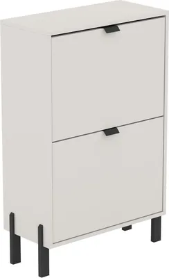 Produktbild von BETTSO Moderner Schuhschrank CALMA zweitürig kippbar sandbeige