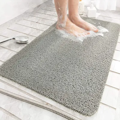Productafbeelding van Omgoods - Antislip Badmat voor Binnen, 45 x 75 cm, Antibacterieel PVC, Zacht en Duurzaam