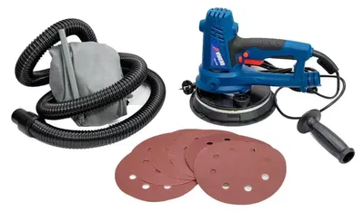 Produktbild von DEDRA Hand-Trockenbauschleifer mit LED licht, 750 W,1500-2700 U/Min 180 mm-Schle