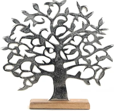 Obrázek produktu pro STÁJÍCÍ STROM ŽIVOTA "ALBERO" | mangové dřevo | socha na podstavci