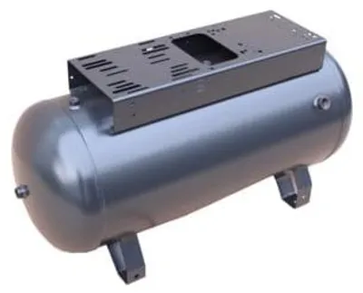 Image de Réservoir d'air comprimé Aerotec 90 L horizontal - 11 bars avec console étroite sans extension