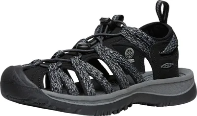 Produktbild von Keen Whisper Damen Sandalen Schwarz/Grau, Farbe:black/steel grey, Größe:38 (US 7.5)
