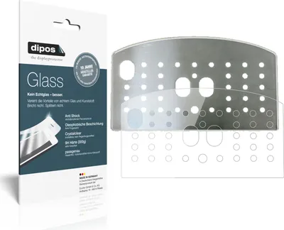 Produktbild von 2x Schutzfolie für De Longhi ECAM 21.117 Tropfblech - Anti-Shock 9H Folie dipos Glass Kunststoffglas