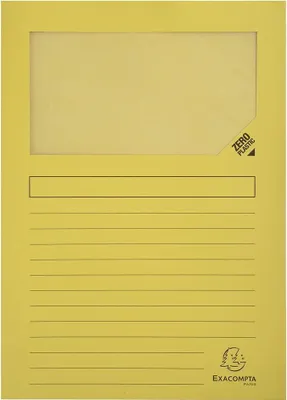 Produktbild von EXACOMPTA Sichtmappe FOREVER DIN A4 130 g/qm kanariengelb 100 Mappen