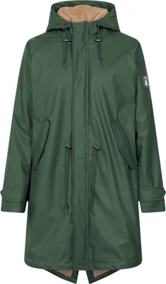 Produktbild von DERBE HAMBURG W-01-PU-FRIESE_TIDAHOLM_AS Damen Regenmantel, Größe:38, Farbe:Kombu Green/Caramel