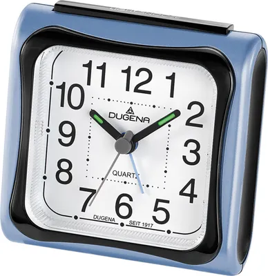 Produktbild von DUGENA 4460617 Wecker Kunststoff Analog Licht Alarm blau