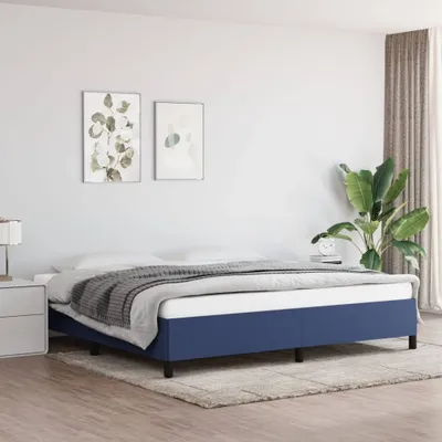 Produktbild von "2026 Promotion" Bettgestell moderne - ohne Matratze - Blau 200x200 cm - Stoff - Polsterbett CC20934