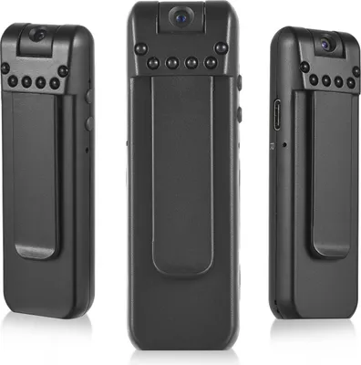 Produktbild von 1080P-Koerperkamera mit Audio- und Videoaufzeichnung Tragbare Koerperkamera Aufsteckbare Mini-Kamera Camcorder mit 180¡ã drehbarem Objektiv IR-Nachtsicht fuer Strafverfolgungs-Lieferung Persoenliche Reisen Aussenaufzeichnung