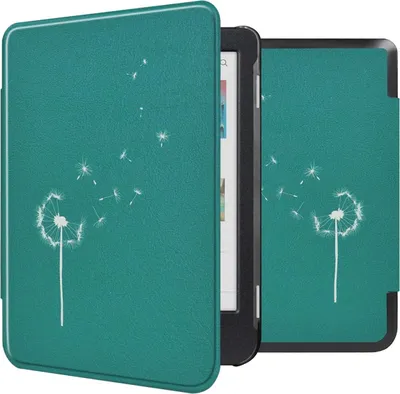 Produktbild von imoshion Design Slim Hard Case Klapphülle Kobo Clara Colour / BW - Green Dandelion