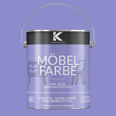 Produktbild von Kenzopaints 2,5Liter Möbelfarbe Möbellack - Fliederhimmel von Reykjavík