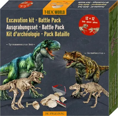 Produktbild von Ausgrabungsset Battle Pack - T-Rex+Carnotaurus T-Rex World