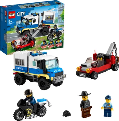 Produktbild von LEGO 60276 City Polizei Gefangenentransporter, Spielzeug-Set mit Motorrad und LKW, Erweiterungsset zur Polizeistation, für Kinder ab 5 Jahre