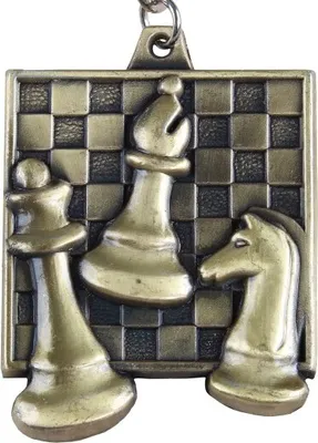 Image de Médaille du carré d'échecs - or