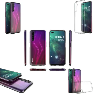 Immagine prodotto di Per Oppo Reno 6 Pro 5G Custodia protettiva in silicone trasparente per cellulare Custodia per cellulare