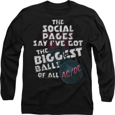 Produktbild von AC/DC - "Big Balls" T-Shirt für Herren/Damen Uni TV9298 (M) (Schwarz)