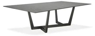 Immagine prodotto di Tavolo da pranzo Tavolo da sala da pranzo in metallo grigio Tavoli Tavoli da pranzo Mobili d'arredo