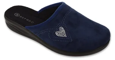 Obrázek produktu pro Dámské pantofle Befado 551D017, modré, s motivem srdce