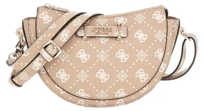Productafbeelding van Guess Sac Bandoulière Silia Girlfriend Tas, kleur Biscotti, met logo