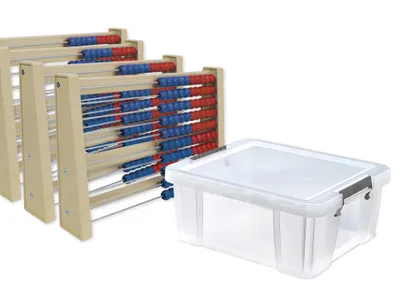 Produktbild von TimeTEX Klassensatz Rechenrahmen für 100-er Zahlenraum, 11-tlg., in Box