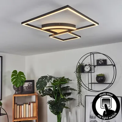 Produktbild von Cancellara »Cancellara« moderne Deckenlampe aus Metall/Kunststoff in Schwarz/Weiß