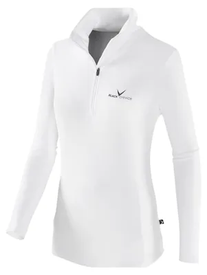 Produktbild von Black Crevice Damen Fleece Skirolli, weiß/schwarz, 40