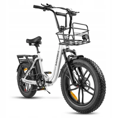 Produktbild von E-bike Elektro-Faltrad Trekking e-bike SAMEBIKE C05 Pro 36V 13Ah 20“ weiß +vorderer Korb
