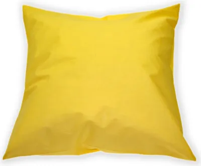 Produktbild von Kissenhülle gelb Hotelverschluß unifarben Kissenbezug  65x65 cm Kissen Dekokissen