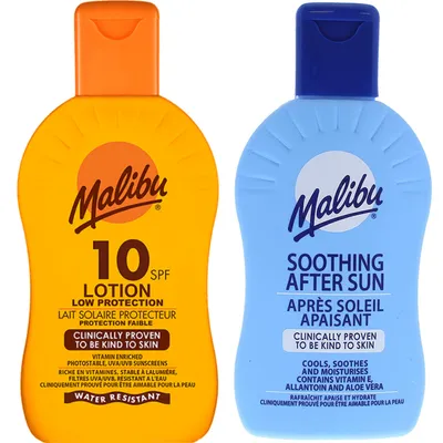 Zdjęcie produktu dla Malibu SPF10 Ochronny Balsam 200ml + Balsam Po Opalaniu 200ml