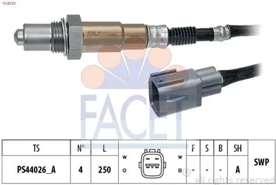 Produktbild von FACET Lambdasonde für TOYOTA Yaris Schrägheck (P9) Beheizt Planarsonde 10.8529