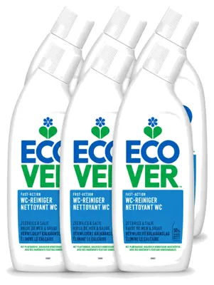 Produktbild von 6 x Ecover Toiletreiniger - Zeebries & Salie - 750 ml - Vorteilspackung - 6 Stücke