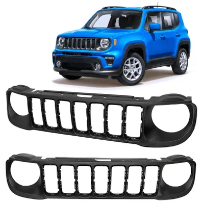 Produktbild von HERSTMOTO Kühlergrill 6VN65LXHAA, passend für JEEP RENEGADE I BU 2018-2025, Frontgrill, Auto-Frontgrill, Frontstoßstangenhaubengitter, Radiator Grille
