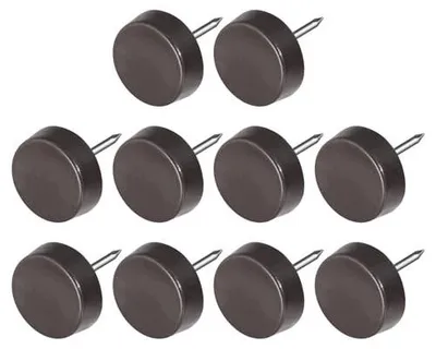 Zdjęcie produktu dla Ślizgacze do mebli gwóźdź 14 mm brązowe krzeseł sofa