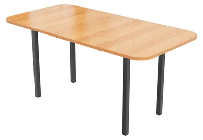 Produktbild von Klassischer ausziehbarer Esstisch in Holzfarbe 120 cm,ausziehbar auf bis zu 160 cm,Tisch in Naturfarbe,moderner minimalistischer Stil,hochfeste Legierungsstütze