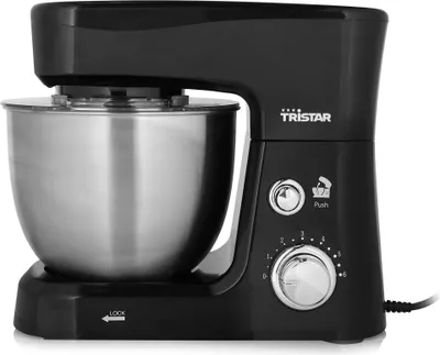 Obrázok produktu pre Tristar MX-4830, Stojaci mixér, Čierna, Nerezová oceľ, Tlčenie, Hnetenie, Miešanie, Miešanie, 2 m, 3,5 L, Tlačidlá, Otočné