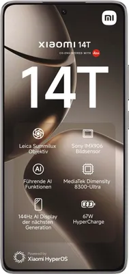 Image de Xiaomi 14T 256GB Titan Gray Téléphone portable Smartphone sans simlock MZB0HUDEU