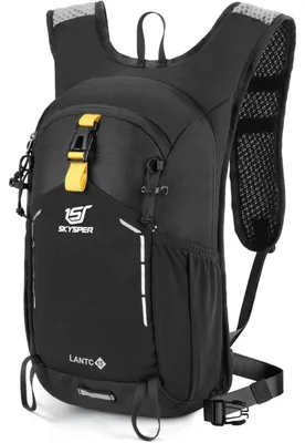 Productafbeelding van Wandelrugzak, heren, trekkingrugzak, dagrugzak, 15 liter, zwart