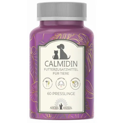Produktbild von Adema Animal® Calmidin Tabletten - für Hunde & Katzen - Angststörung - gegen Angst und innere Unruhe - Beruhigungsmittel- Stress Hund - Beruhigung