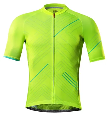 Produktbild von Fietsshirt für Herren – Atmungsaktiv und schnelltrocknend – Grün – Kurze Ärmel