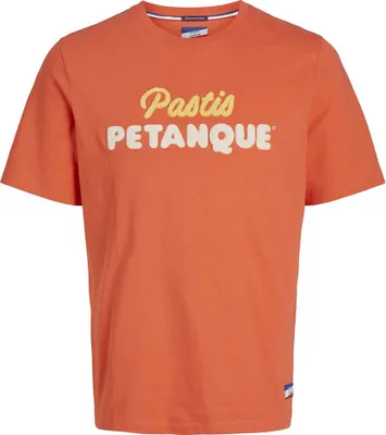 Image de Jack & Jones Guillaume Kurzarm T-shirt Orange S Mann Orange S