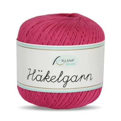 Produktbild von Rellana Häkelgarn, Filethäkelgarn, 50 gr/283m, 100 % Baumwolle pink (34)