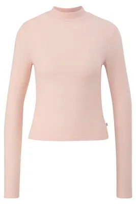 Produktbild von s.Oliver T-Shirt mit Turtleneck-Kragen, langen Ärmeln, Slim Fit und weichem Viskosemix