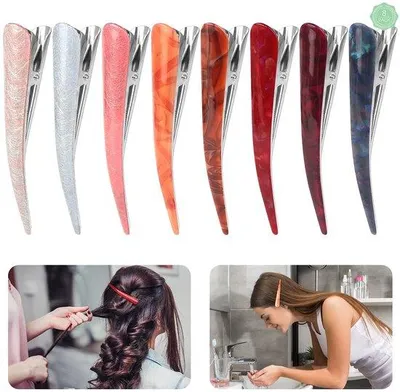 Immagine prodotto di Set di fermagli per capelli bianchi, 12 pezzi, senza ferri da stiro, per lo styling
